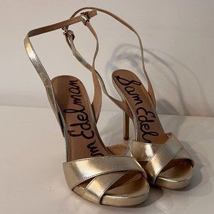 Gold Sam Edelman Heels (Size 7.5)